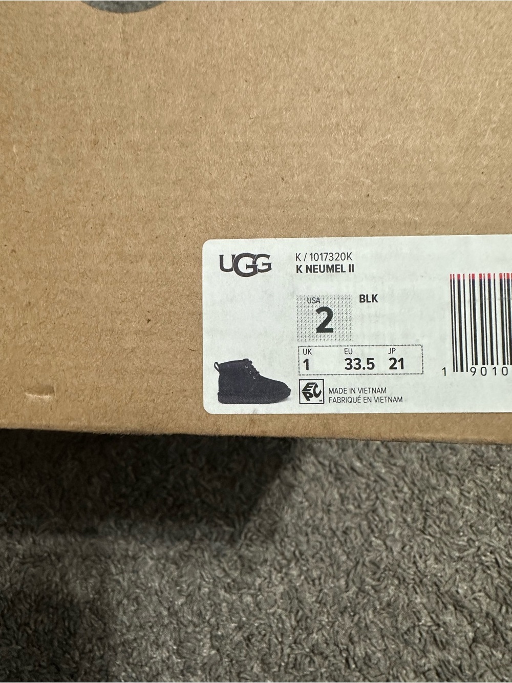 UGG Kids Neumel II Boots - Black